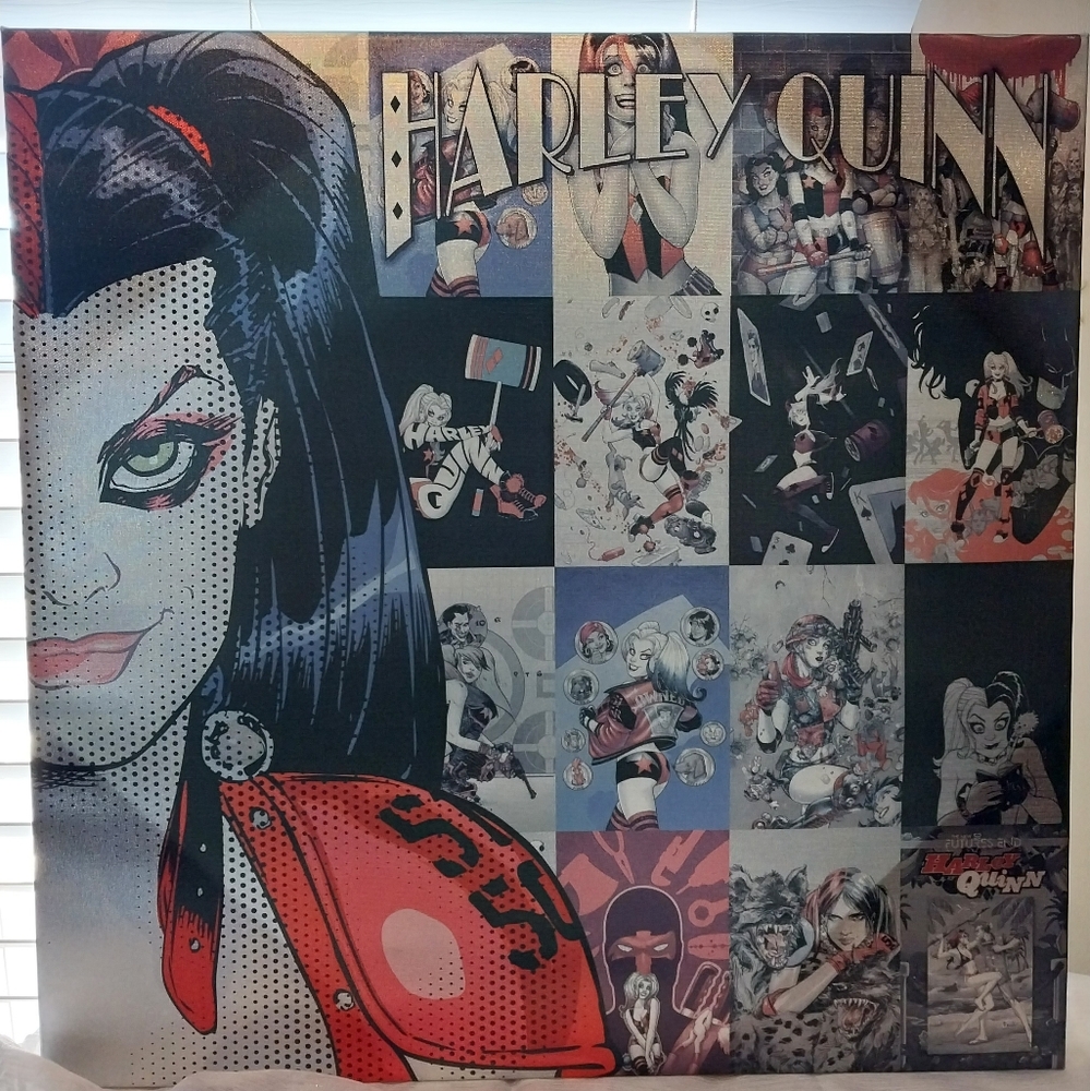 Harley Quinn Canvas Portrait